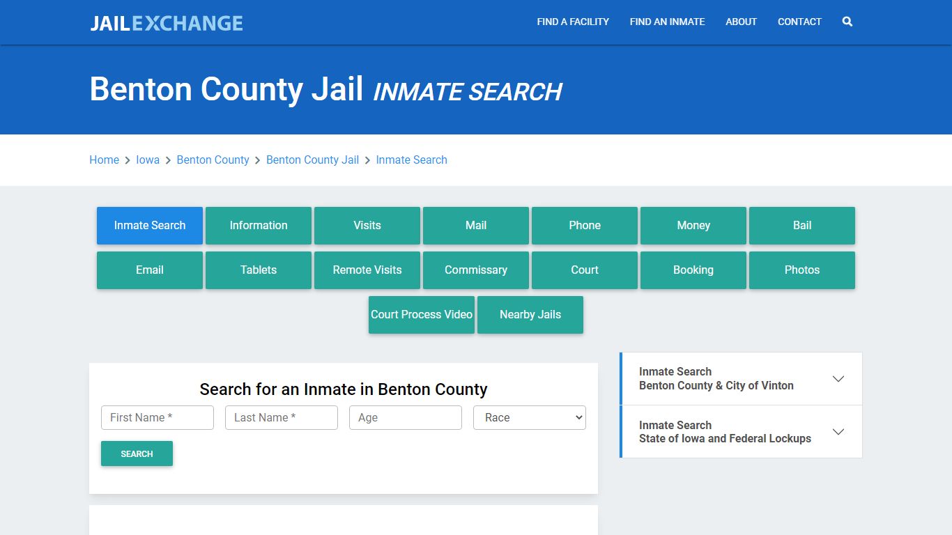 Benton County Jail, IA Inmate Search: Roster & Mugshots - Jail Exchange